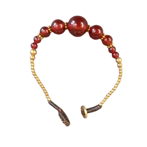 BRACELET LAITON CORNALINE 17cm