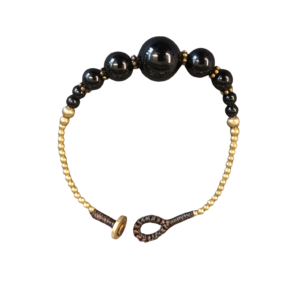 BRACELET LAITON ONYX 17cm