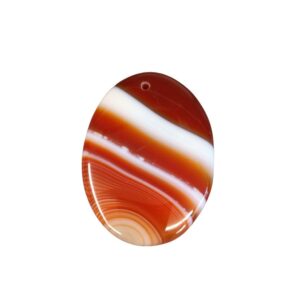 PENDENTIF AGATE RUBANEE