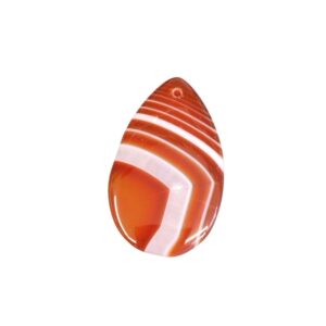 PENDENTIF AGATE RUBANEE