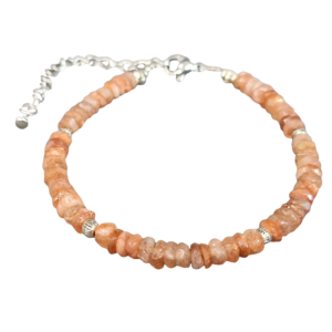 BRACELET CHAINETTE DE RALLONGE EN PIERRE DE SOLEIL