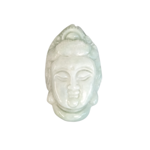 PENDENTIF TÊTE DE KWAN YIN JADEITE