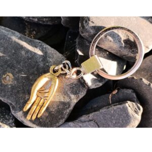 PORTE CLEF AMULETTE MUDRA MAIN DE BOUDDHA