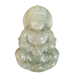 PENDENTIF  KWAN YIN EN JADEITE
