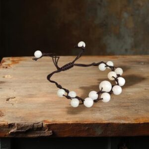 BRACELET JADE MACRAME