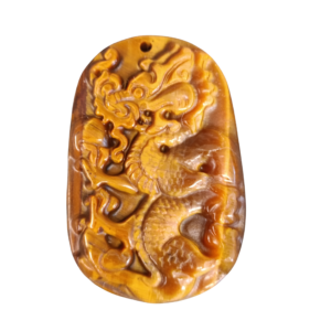 PENDENTIF DRAGON OEIL DE TIGRE