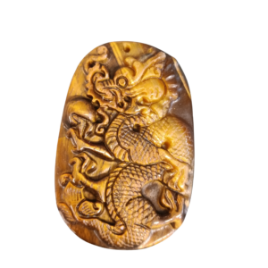 PENDENTIF DRAGON OEIL DE TIGRE