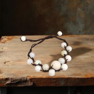 BRACELET JADE MACRAME