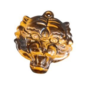 PENDENTIF TÊTE DE TIGRE EN ŒIL DE TIGRE (Copie)