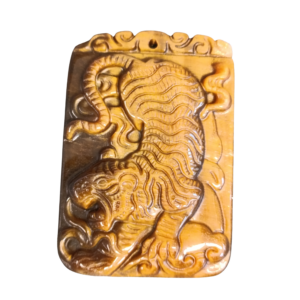 PENDENTIF TIGRE EN ŒIL DE TIGRE