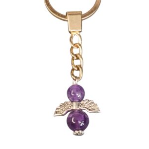 PORTE CLEF ANGE AMETHYSTE