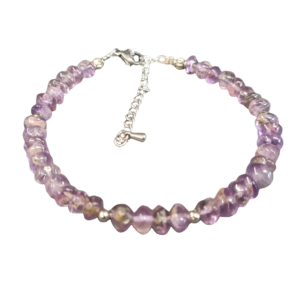 BRACELET CHAINETTE DE RALLONGE EN AMÉTHYSTE
