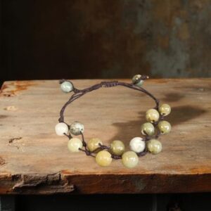 BRACELET JADE MACRAME
