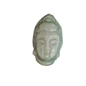 PENDENTIF TÊTE DE KWAN YIN EN JADEITE