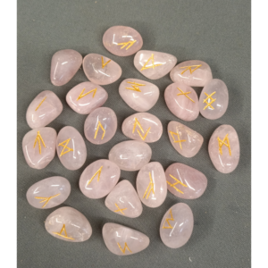 RUNES EN QUARTZ ROSE