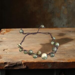 BRACELET JADE MACRAME
