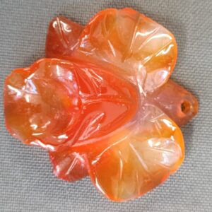 PENDENTIF FLEUR CORNALINE