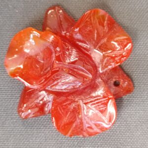 PENDENTIF FLEUR CORNALINE